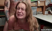 Daisy Stone caught shoplifting, then slammed hard in wild session