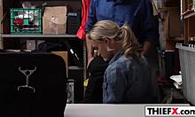 Hot Teen Chooses Penis Over Jail In Garage Punishment!