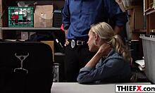 Hot Teen Chooses Penis Over Jail In Garage Punishment!