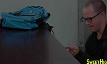 Uniformed Teen Receives Facial Treatment