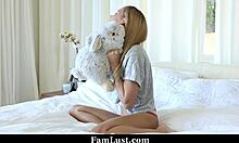 stepbrother fucks stepsis in bunny costume