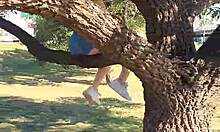 Pissing from a tree in Gral Paz, hahaha!