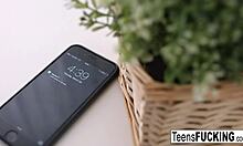 brunette teen 18+ roxy dee is given an anal creampie