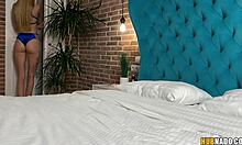 Nancy Ace Teasing Cock Intensely in Bedroom with Toys and Striptease.