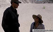 Teen Paisley Parker Arrested and Fucked Hard by Black Cop in Uniform.