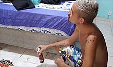 Amateur Gay Twink Nerd Gets Monster Cock Assfucking at Work