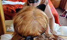 i record my sex slave in the hotel fucking her ass in front of the mirror with my cell phone and at home she empties my balls with her hands