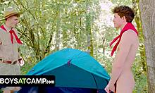 Boys at Camp: Scout Boy Seduces Master with Throbbing Hard Shaft