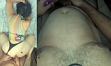 Hourglass amateur girlfriend takes anal doggy POV!