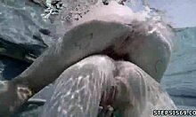 Amateur blonde teen huge tits first threesome