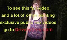 Oh, cutie Alexis Crystal in public dogging gang bang orgy!