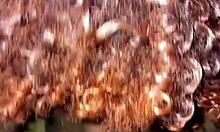 my stepsister asks me to fill her mouth with milk at home