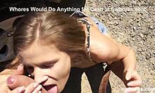 Sara Kay Turns Filthy Bareback Whore for 100 Euro Trip