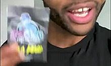 Intense interracial assfucking between two young studs in underwear