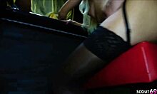 Two Young Teens Feel Intense Pleasure from Deep Anal in Berlin Bar