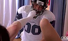 superbowl threesome with nymphos banging a football player.