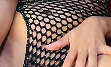 Licking big ass after gym workout