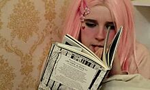 cutie bu66legum caught me filming her jerking off, but she couldn't stop