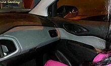 offered a ride to a hot latina walking alone, and she thanked me with wild sex in the car