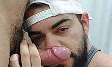 Tourist visits Brazilian gym for bareback fun