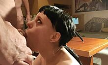 That talented cocksucker got a quick cumshot in HD with dirty talk.