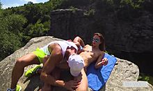 Petite Mia Bandini Fucks Outdoors on Cliff