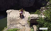 Petite Mia Bandini Fucks Outdoors on Cliff