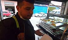 Monique bertolini takes a tour in a motorhome workshop