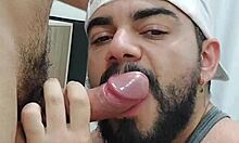 Tourist visits Brazilian gym for bareback fun