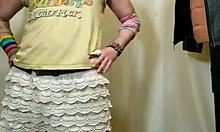 A sexy gay guy performs a hardcore workout on the dancefloor in POV reality style