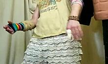 A sexy gay guy performs a hardcore workout on the dancefloor in POV reality style