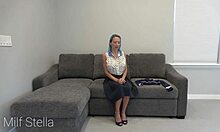 milf model on casting couch