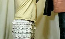 A sexy gay guy performs a hardcore workout on the dancefloor in POV reality style