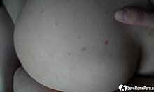 intense doggy style sex on the bed with cute tattooed teen