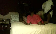 three black guys gangbang white whore