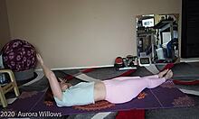 yoga lesson got me staring at her big ass n tits