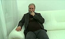 Curious Old Cat Explores a Young Russian Gap in HD