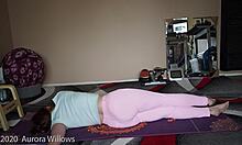 yoga lesson got me staring at her big ass n tits