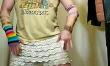 A sexy gay guy performs a hardcore workout on the dancefloor in POV reality style