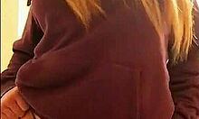 Thirsty pawg teases with her juicy ass in public view.