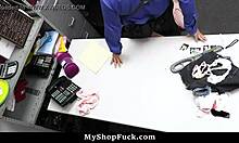 ugh, me n my stepsis got caught stealin cloths... cierra bell n april olsen fucked hard after strip search.