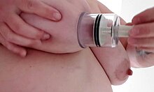 I'm suckin' these nipple suction cups on my tits, amateur style, I say.