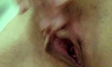 close up teen shower squirting