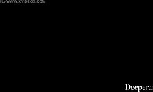 Abigail Mac fucks her young 18+ employee in the bathroom with teasing and handcuffs.