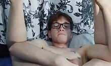 amateur casero redhead plays rough with toys in solo dildo session. cum explodes everywhere