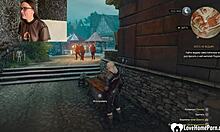 gamer girl handles big cock in pov with nylon 😏