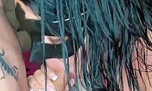 Young Married Woman Acting Playfully