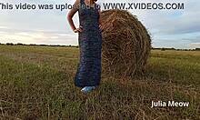 i flash my tattooed pussy undressing nude in the public field