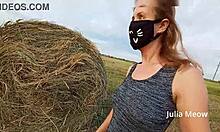 i flash my tattooed pussy undressing nude in the public field