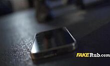 Bossy girlfriend gets instant karma with hardcore licking from workout friend.